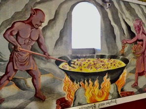 The first floors show how it may be in hell.