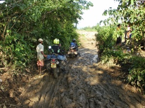 The beginning was difficult because the monsoon rain had destroyed the bridges