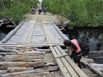 Road construction on the way